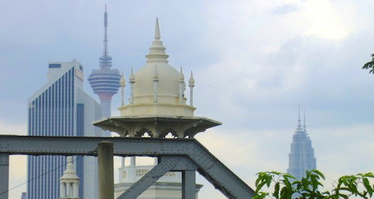 Old and new architectural influences in Malaysia. (c) Timothy Iles